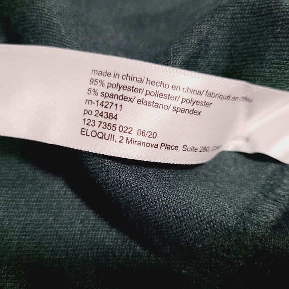 Eloquii Dark Emerald Green Cowl Back Dress - Picture 10 of 10